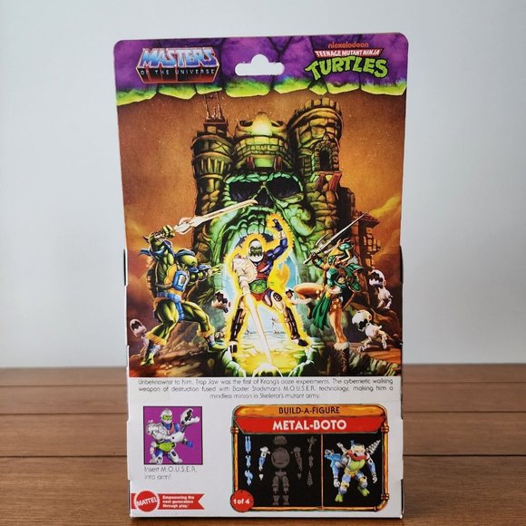 MOTU X TMNT TURTLES OF GRAYSKULL MOUSE-JAW TARGET EXCLUSIVE TMNT BAF METAL-BOTO - Picture 2 of 3